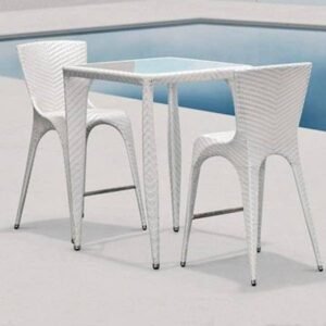 Baar stool outdoor furniture bunai PVC Ratan wikar